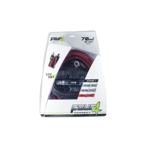 Kabel za auto audio 4Connect Stage 1, 50mm2, prikladno za jače zvučnike i pojačala.