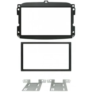 Maska za Fiat 500L 2 din, aluminijska, za ugradnju audio sustava.
