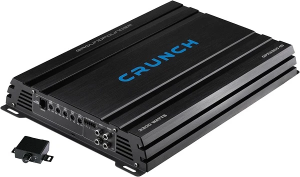 Crunch pojačalo za auto zvuk, 2500W, visokokvalitetna izvedba.