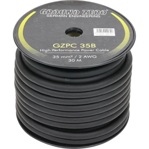 Kabel za napajanje Ground Zero GZPC 35B, 1 metar, visokoučinkoviti power kabel.