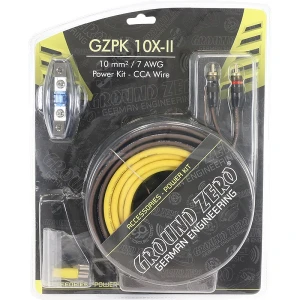 Kablovi za Ground Zero GZPK 10X-II, 10 mm², 7 AWG, komplet za povezivanje zvučnika.