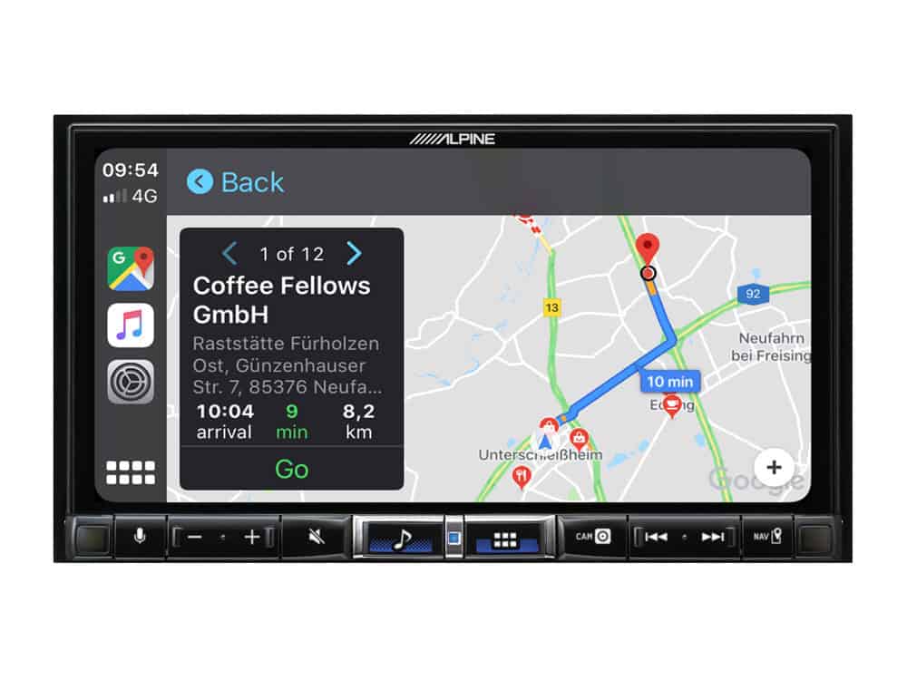Alpine iLX-705D multimedijska jedinica s navigacijom i ekranom.