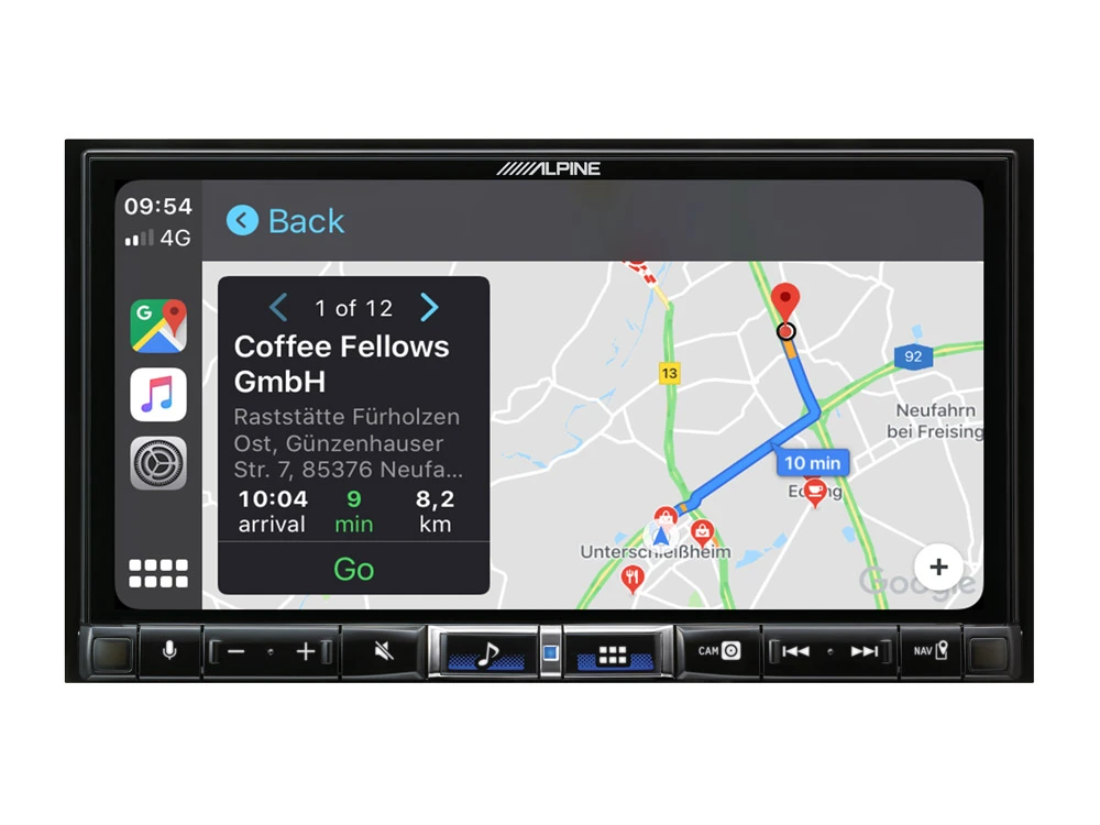 Alpine iLX-705D multimedijska jedinica s navigacijom i ekranom.