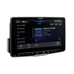 Alpine iLX-F905D multimedijska jedinica s naprednim zaslonom i DAB radio funkcijama.