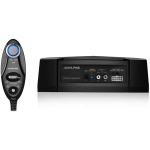 Auto subwoofer i kontroler za zvukove, visokokvalitetni audio sustavi.