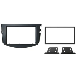 Maska za Toyota RAV4 (2006-2013) 2 din, aluminijska i čvrsta za ugradnju audio sustava.