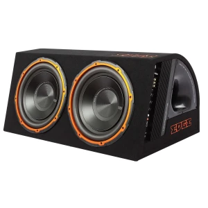 Aktivni subwoofer Edge EDB12TA-E0 za snažan bass u automobilu, idealan za audio entuzijaste.
