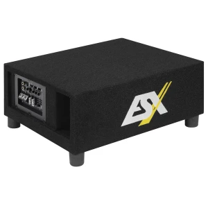 Aktivni subwoofer ESX QXB6A za snažno bas zvuk u vozilu.