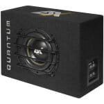 Subwoofer ESX QXB8 u kutiji za snažan auto zvuk.