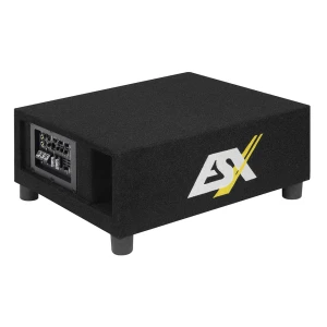 Aktivni subwoofer u kutiji ESX QXB8A za snažan bass i vrhunski zvuk u vozilu.