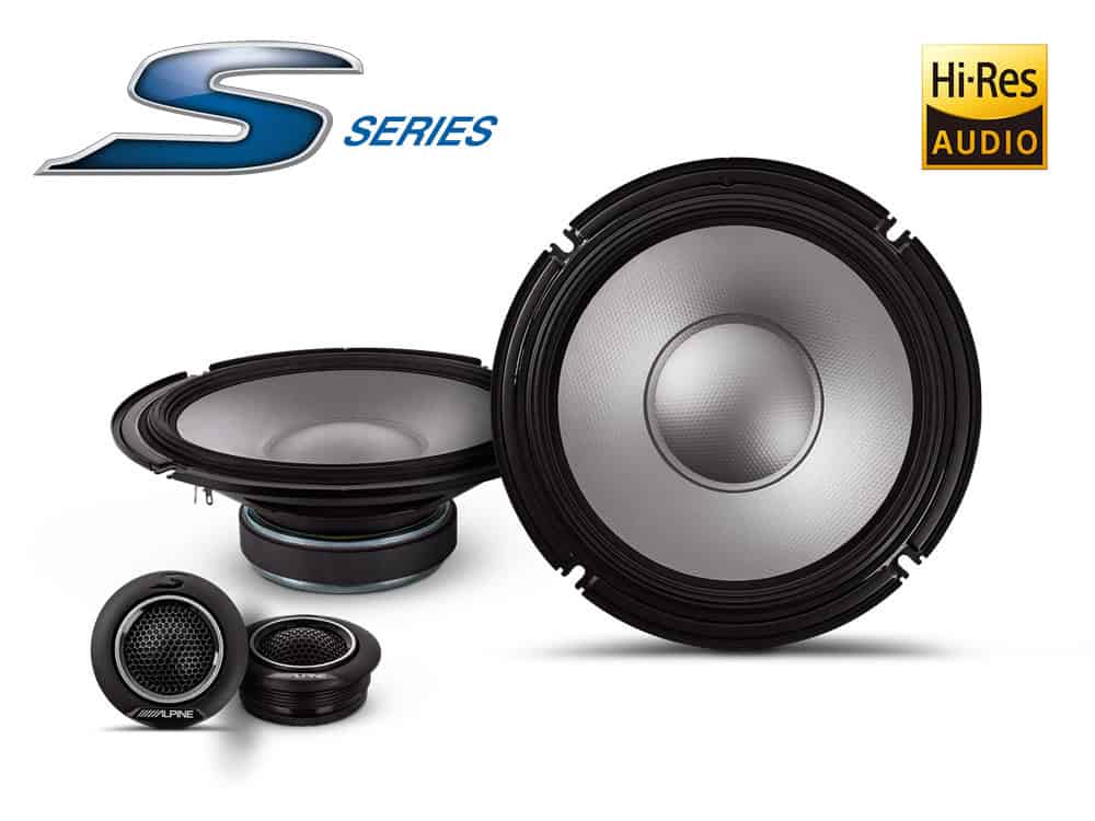 Autozvučnici Alpine S2-S80C za vrhunski zvuk u vozilu.