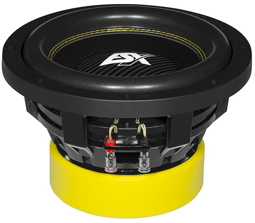 Visokokvalitetni ESX QXE10D2 subwoofer za snažno bass iskustvo.