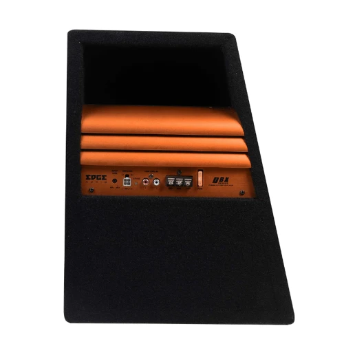Aktivni subwoofer Edge EDBX10ADSP-E3 u kutiji za snažan bass zvuk u vozilu.