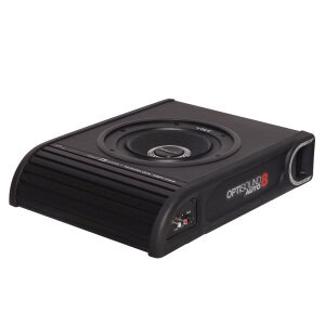 Aktivni subwoofer u kutiji Vibe OPTISOUNDAUTO8A-V2 za snažno bas zvuk.