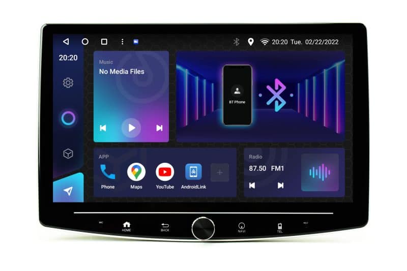 Android autoradio 1DIN/2-DIN s velikim 10" ekranom i 4GB RAM za automobil.