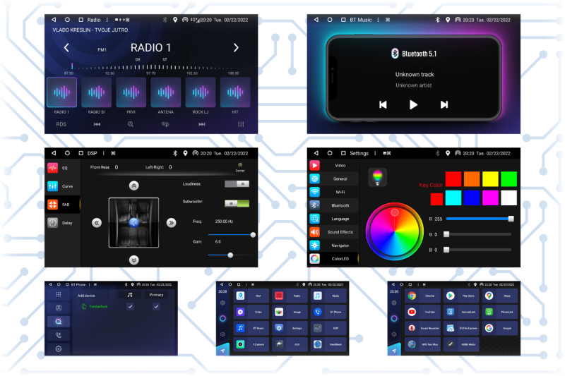 Android Autoradio za Volkswagen Golf Mk7 Black - 10˝ 8GB / 128GB - Slika 2