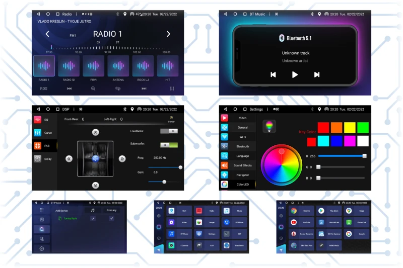 Android Autoradio za Renault Megane 3 - 9˝ 8GB / 128GB - Slika 2