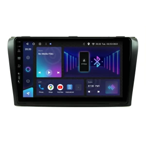 Android autoradio za Mazda 3 Mk1, 9-inčni ekran, 8GB RAM, 128GB memorije, moderni multimedijski sust.