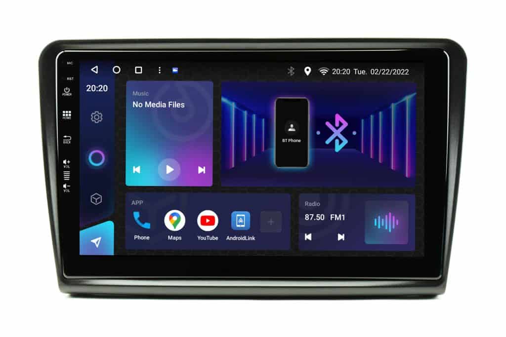Android autoradio za Škoda Superb Mk2, 10-inčni ekran, 2GB RAM, 32GB memorije, moderni multimedijski.