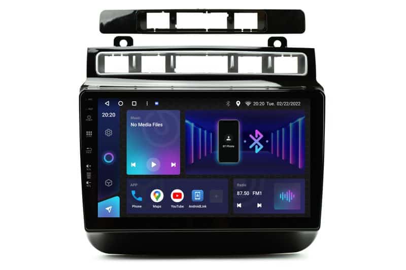 Android autoradio za Volkswagen Touareg Mk2, 9-inčni ekran, 8GB RAM, 128GB memorije, moderni multime.