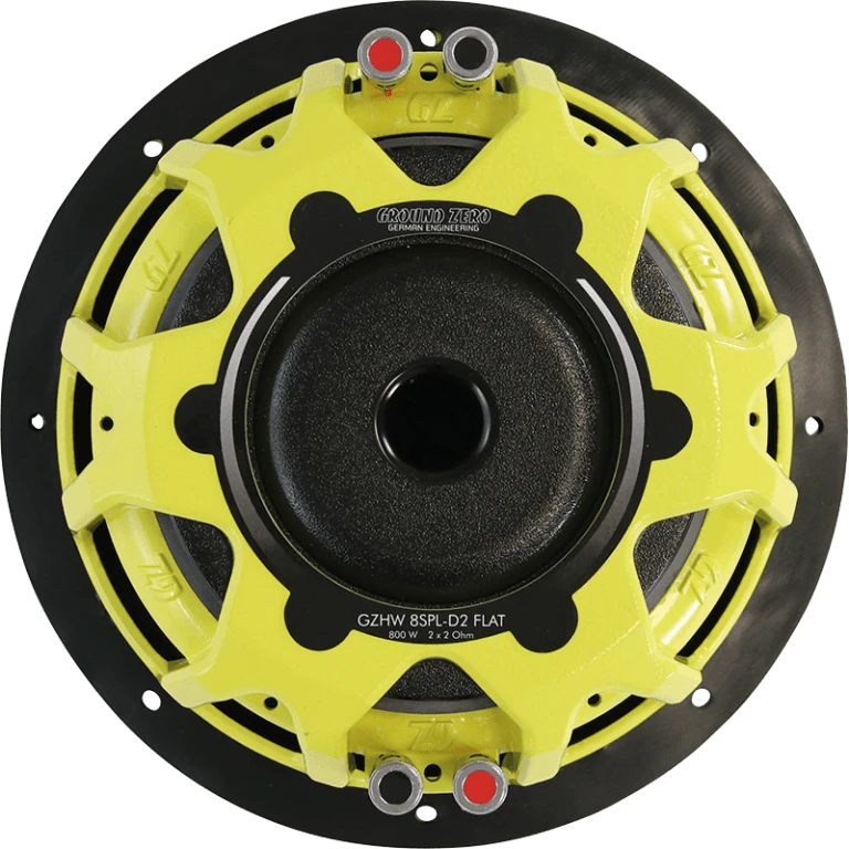 Grozni subwoofer Ground Zero GZHW 8SPL-D2 FLAT za snažno bas zvuk.
