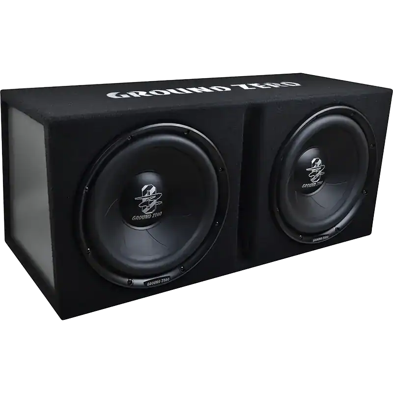 Subwoofer u kutiji Ground Zero GZIB 2.30BR za snažno bas zvučno iskustvo.