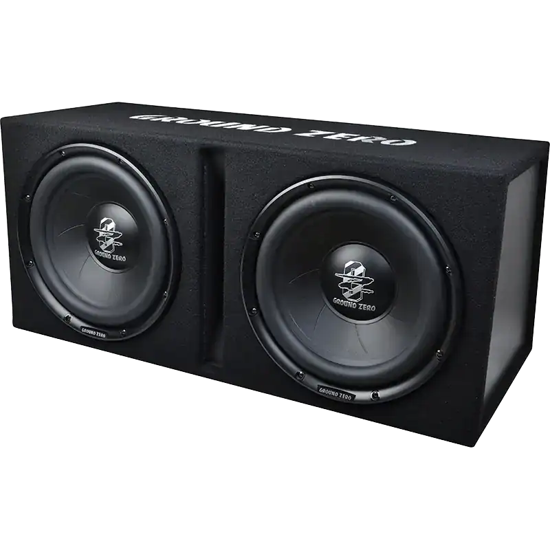 Subwoofer Ground Zero GZIB 2.30BR u kutiji za snažan bass.