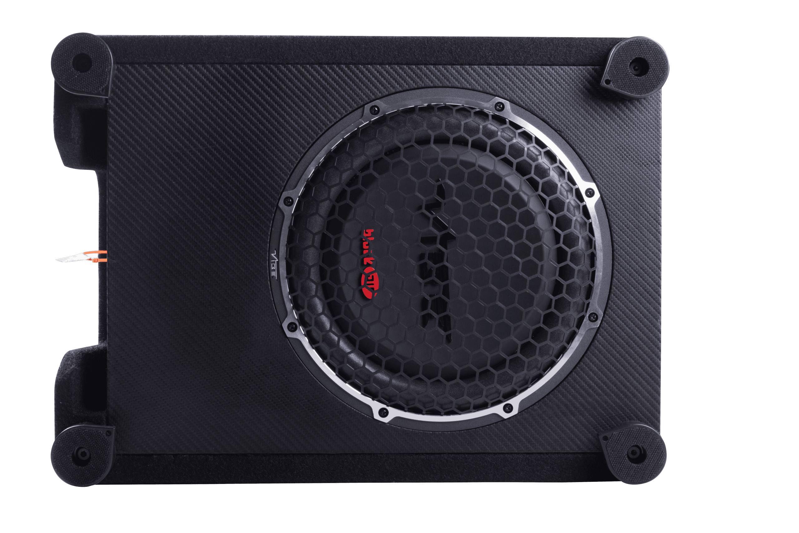 Vibe BA10SQ-V4 subwoofer u kompaktnom kućištu za snažno bas zvukovanje.