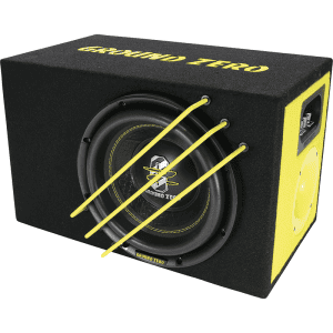 Visoko performansni subwoofer i pojačalo za auto zvuk.