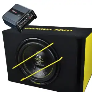 Sustav za autozvuk s SounDigital SD800.1 EVO5.0 i Ground Zero GZIB 12SPL subwooferom.