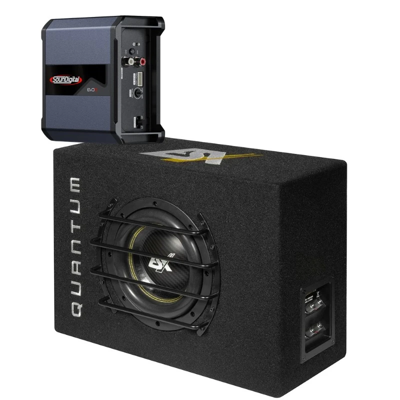 Bass komplet SounDigital SD400.2 EVO5.0 4OHM + ESX QXB8