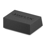 Subwoofer Helix IK E10.1-DVC2 u kutiji za vrhunski zvuk u automobilu.