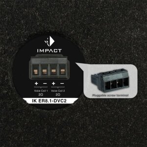 Helix IK ER8.1-DVC2 subwoofer u kutiji za auto zvuk.