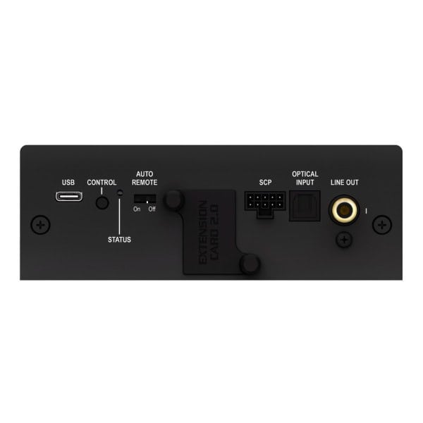 Audio pojačalo s USB, optičkim ulazom i Line Out priključcima za auto zvuk.