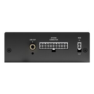 Audio pojačalo s priključcima za zvučnike i instalaciju, visokokvalitetni audio sustav.