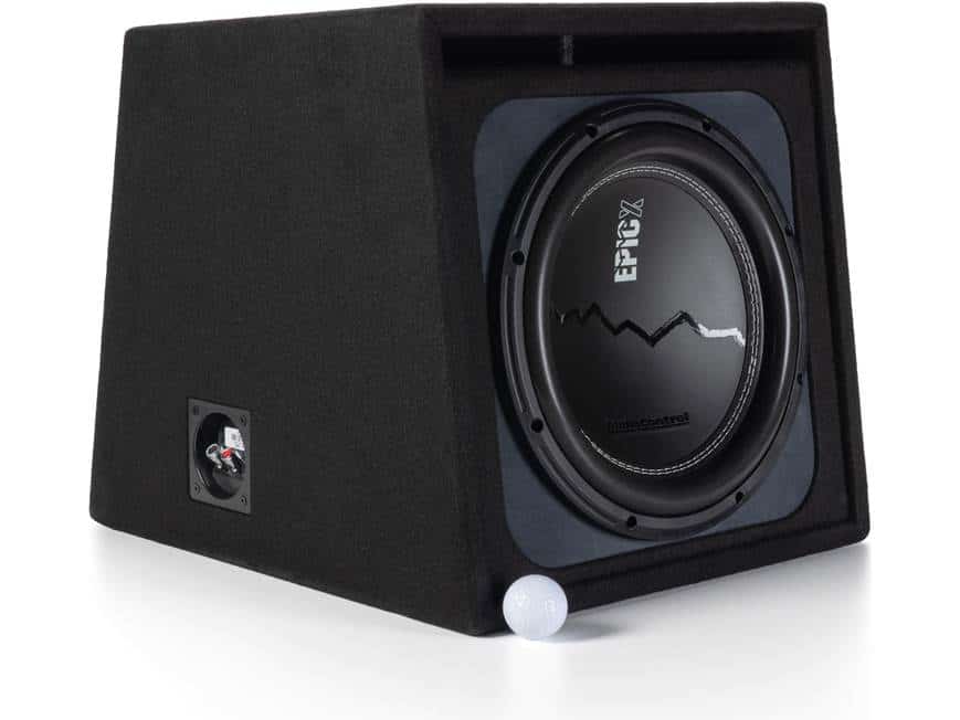 Audio Control EPICX V12 subwoofer u kutiji za auto zvuk.
