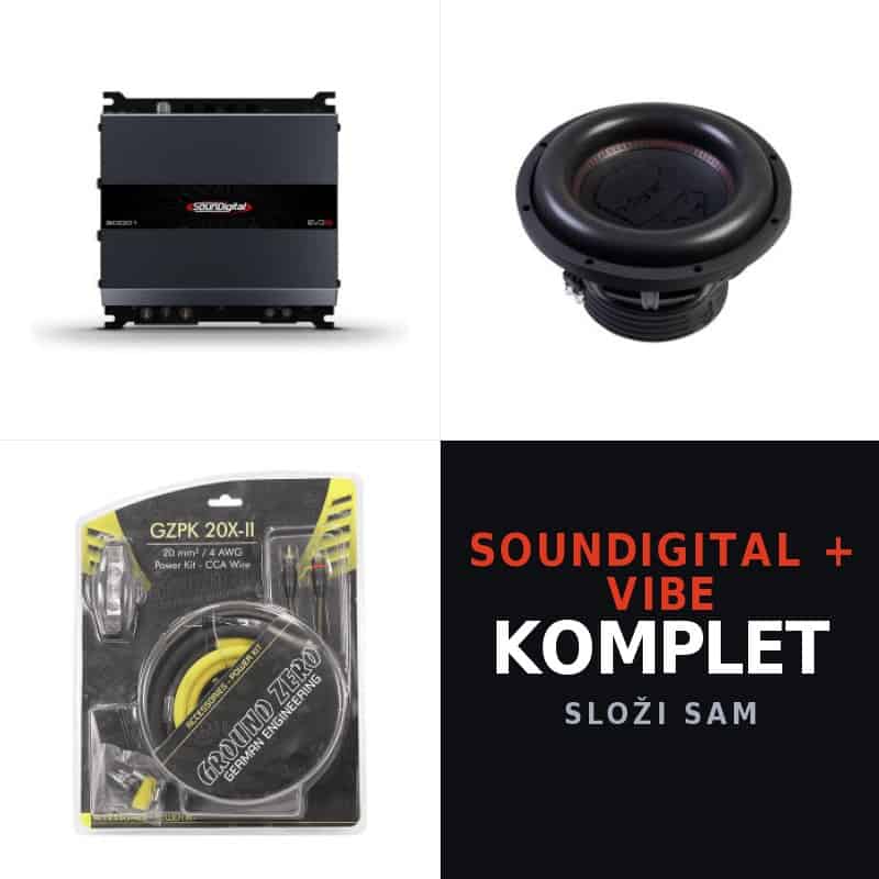 Komplet za bass zvuk s SounDigital i Vibe komponentama.