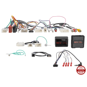 Razni auto audio kabeli, adapteri i moduli za instalaciju zvučnog sustava.