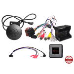 Auto audio sustav s kabelima, adapterima i zvučnicima za automobil.