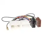 Auto audio adapter with wiring for car audio system.