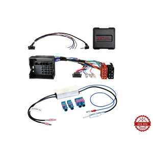 Auto alarm i alarmni sustav za vozila s kabelima i modulima.