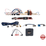 Razni auto audio kabeli i moduli za car audio sustave.