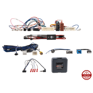 Razni auto audio kabeli i moduli za car audio sustave.