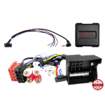 Komplet za auto audio instalaciju s kabelima i adapterima.