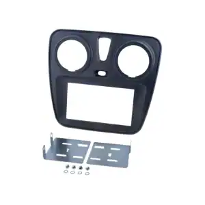 Auto radio panel za instalaciju u vozilo, crni dizajn.