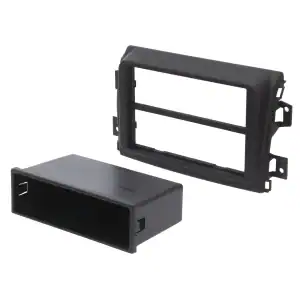 Auto radio okvir za instalaciju u vozilo, crni, za standardne dimenzije.