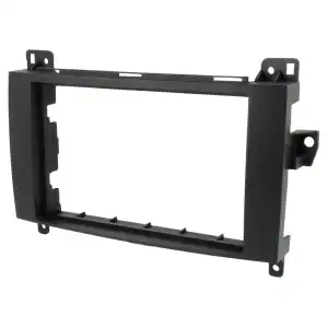 Auto radio okvir za instalaciju u vozilo, crni, za standardne dimenzije.