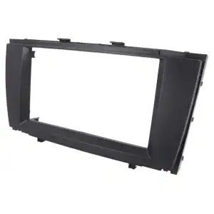 Auto radio okvir za ugradnju u automobil, crni, visokokvalitetni materijal.
