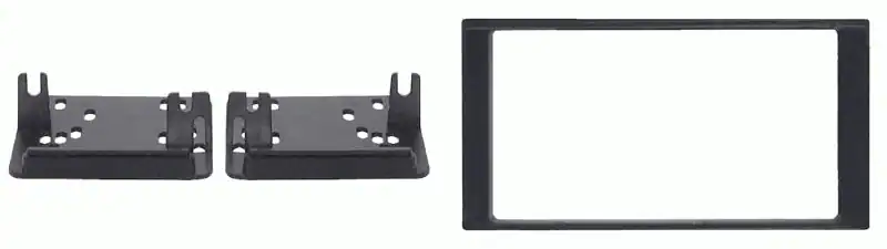 Metalni nosači za zvučnike i okvir za montažu u automobilu.