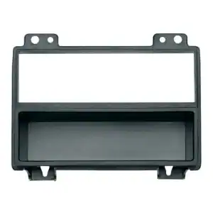 Auto radio okvir za instalaciju u vozilo, crni, za standardne dimenzije.